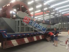 遼寧1275螺旋洗砂機、3000輪鬥洗砂機昨日發貨